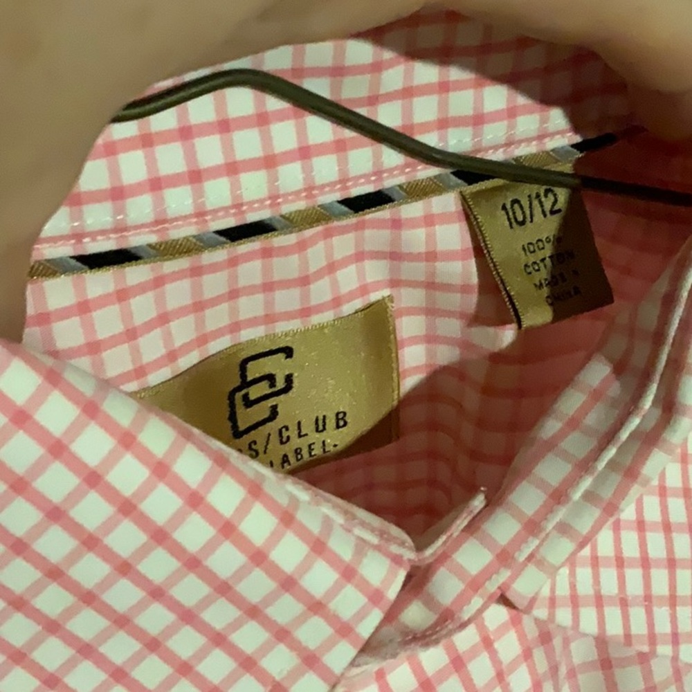 Gold Label Pink checked dress shirt - Picture 3 of 3